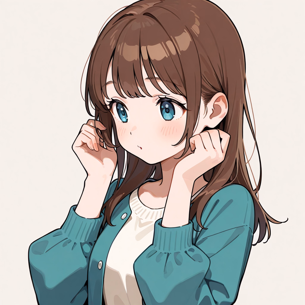 1girl hands up upper body casual simple background