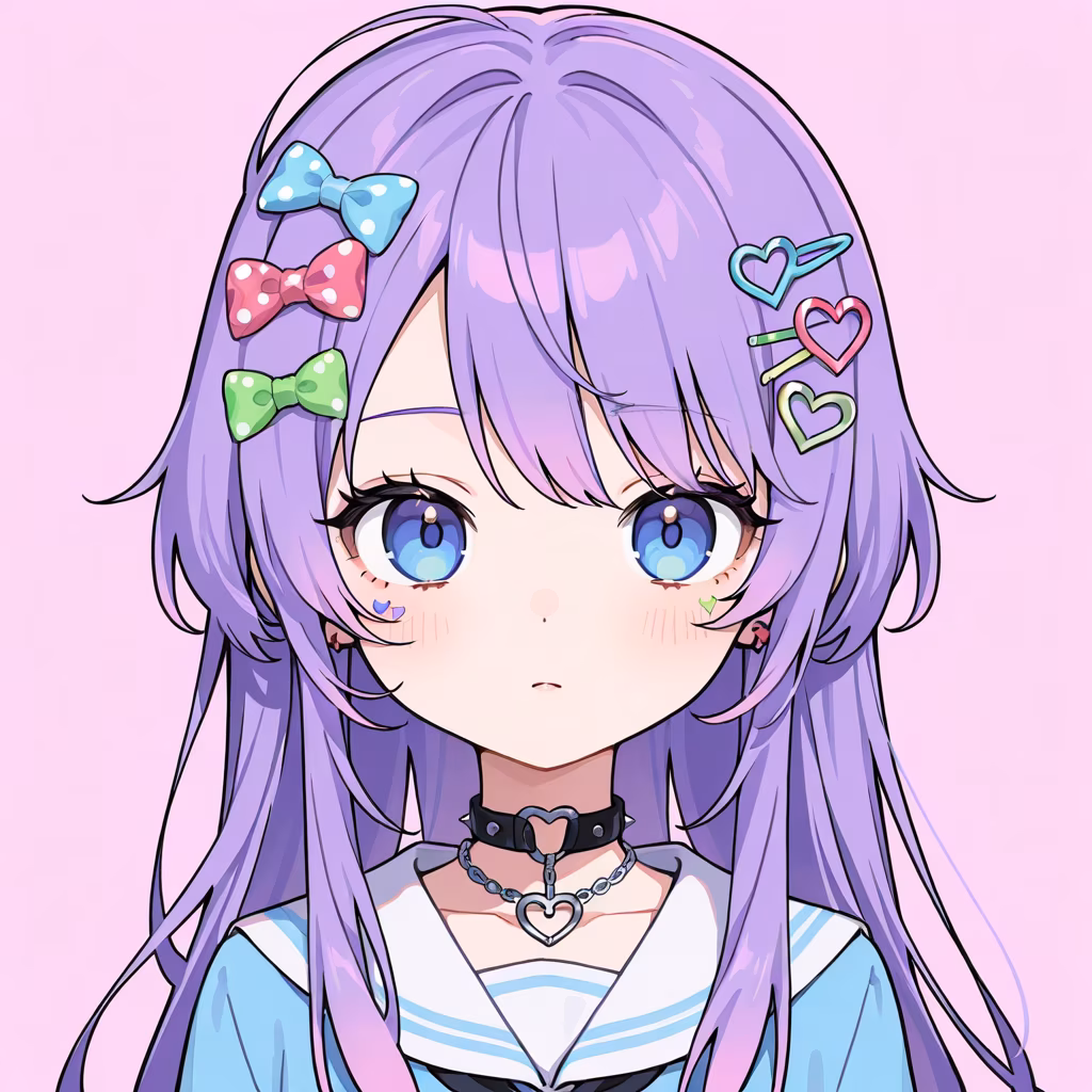 1girl decora simple background