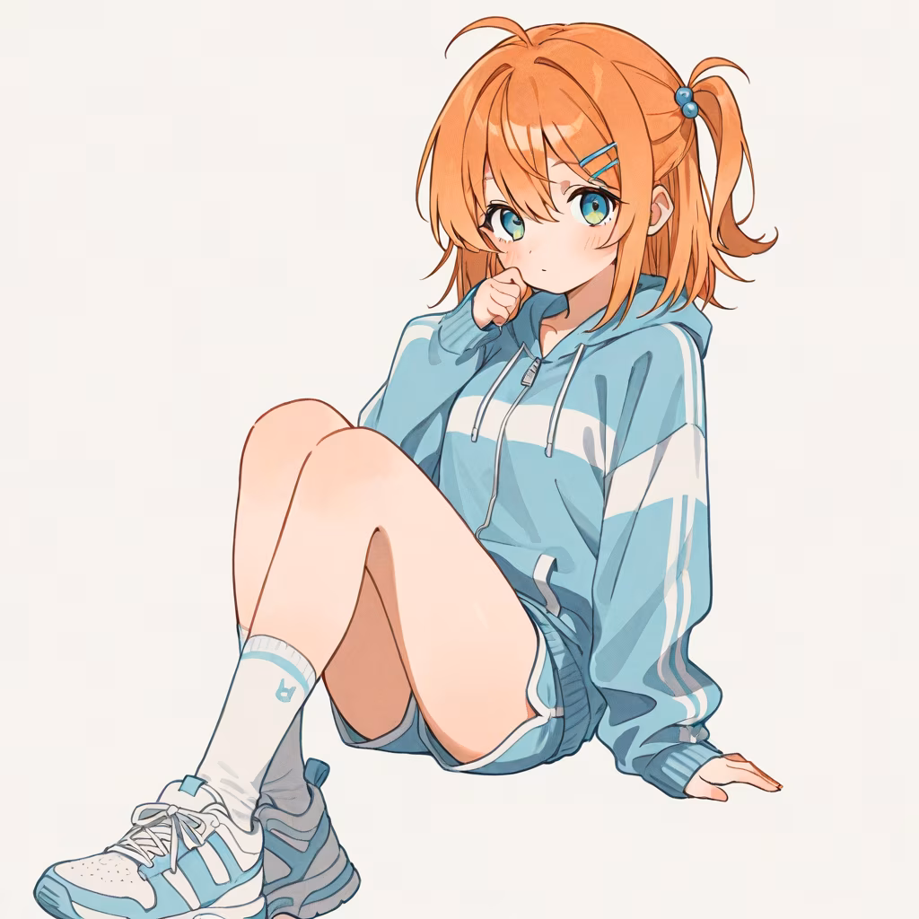 1girl heisei retro simple background