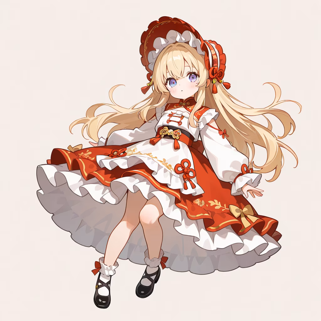 1girl qi lolita simple background