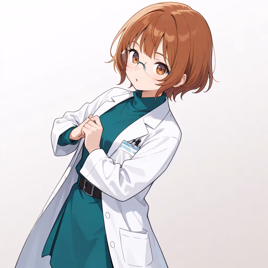 1girl lab coat