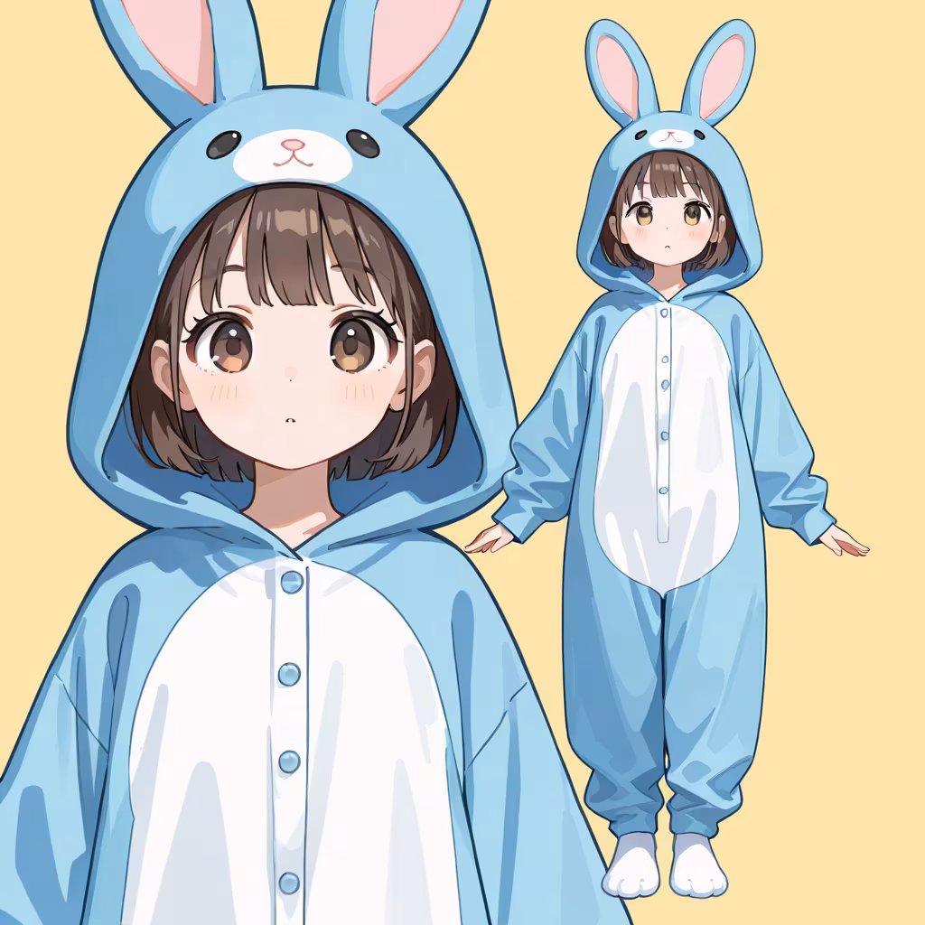 1girl rabbit costume zoom layer full body upper body general