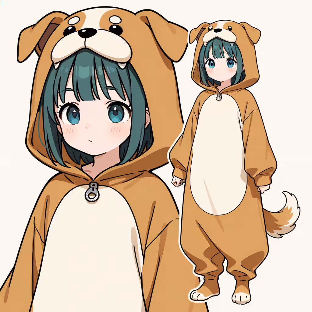 1girl dog costume zoom layer full body upper body general