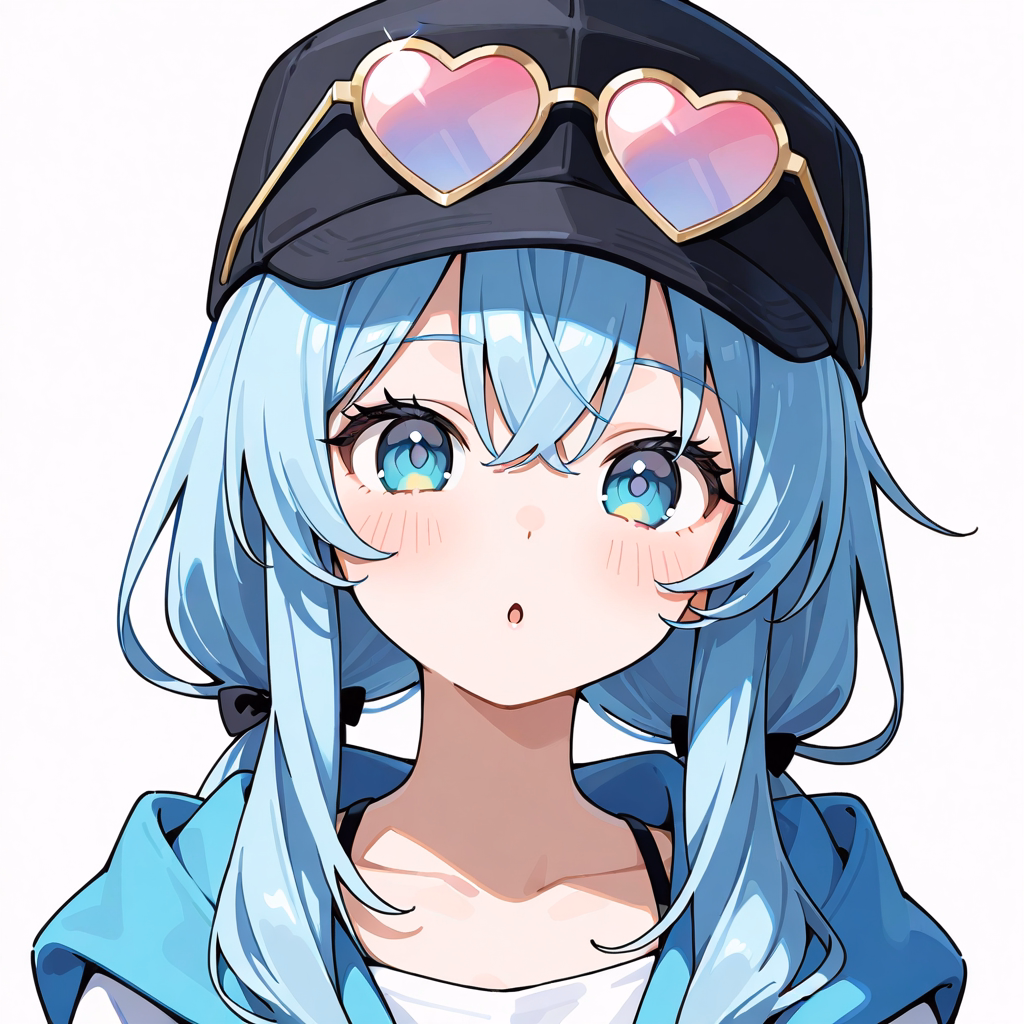 1girl eyewear on headwear heart shaped eyewear white background