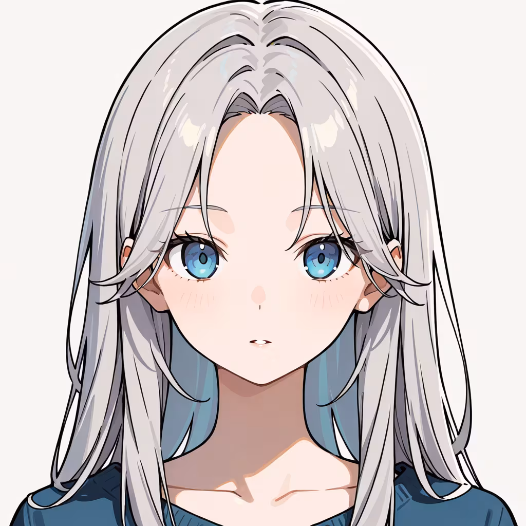 1girl parted bangs simple background