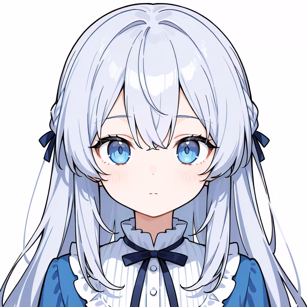 1girl double parted bangs simple background