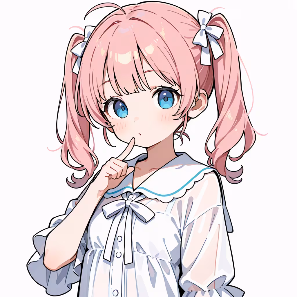 1girl high twin tails simple background