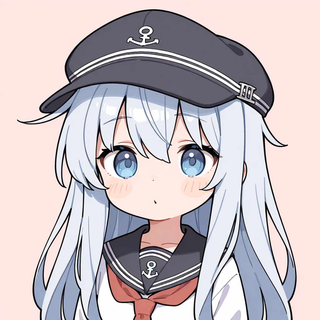 1girl, flat-cap, general, simple background