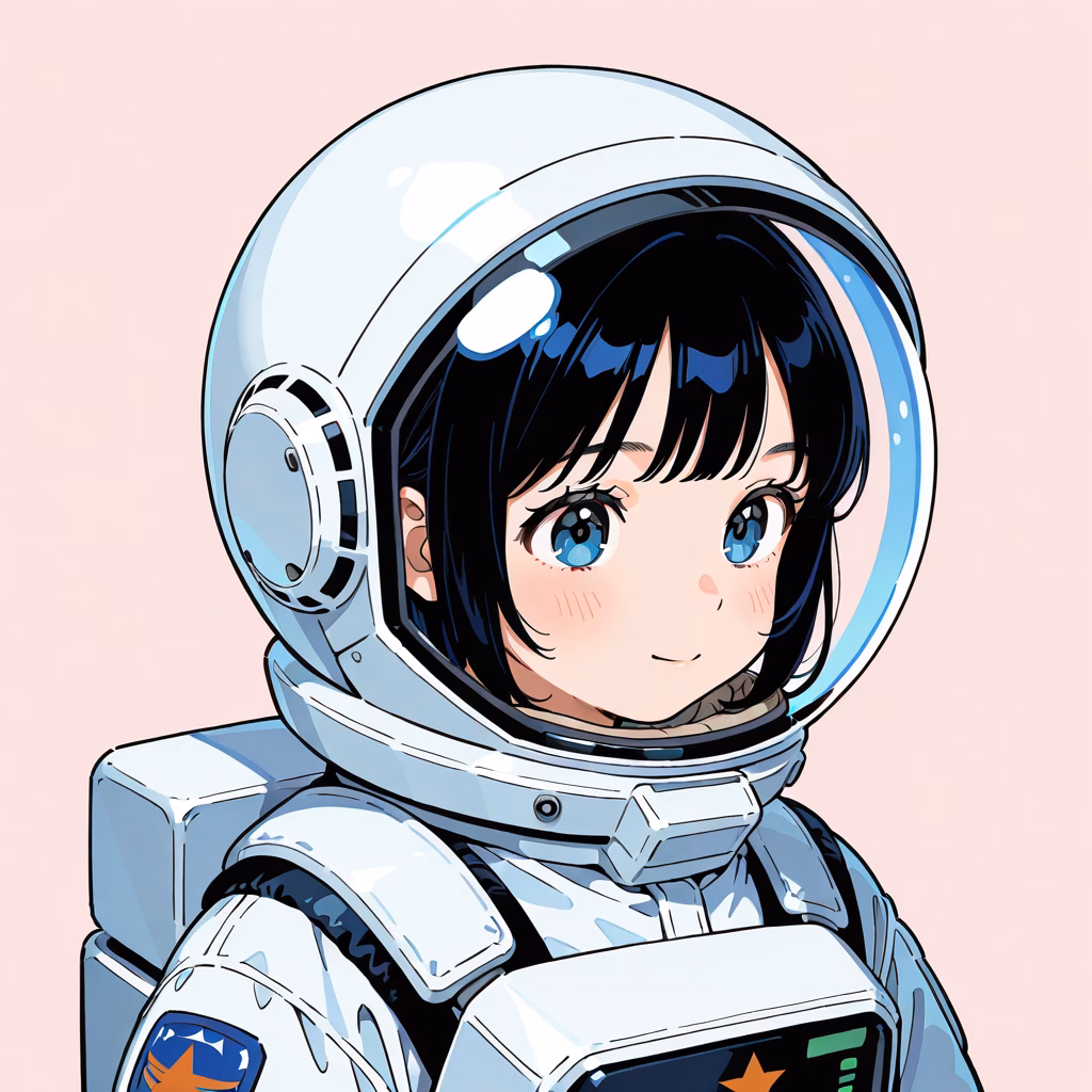 1girl, space-helmet, general, simple background
