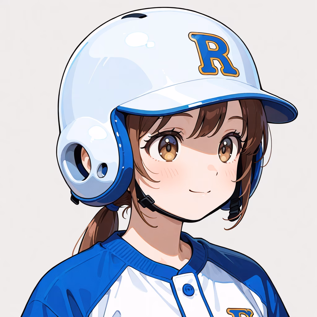 1girl, baseball-helmet, general, simple background