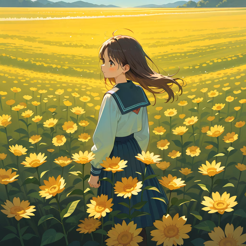 1girl flower field general