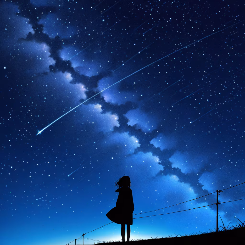 1girl star sky general