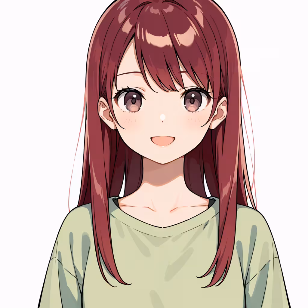 dark red hair - 暗い赤の髪色