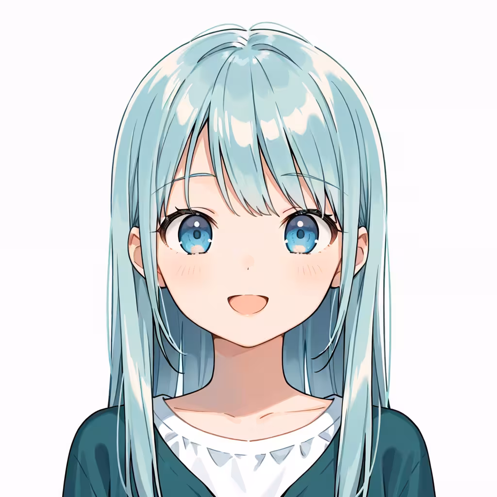 light aqua hair - 明るい水色の髪色