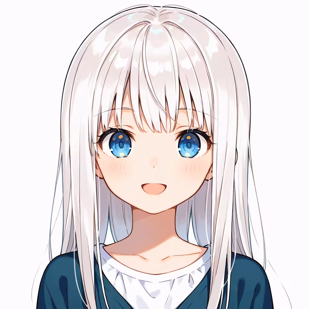 white hair - 白の髪色