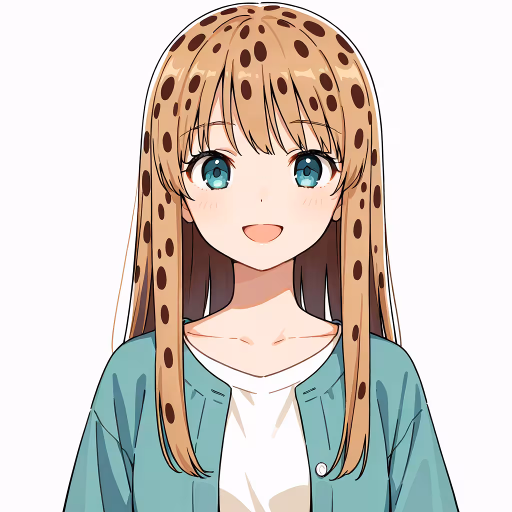 spotted hair - 斑点模様の髪