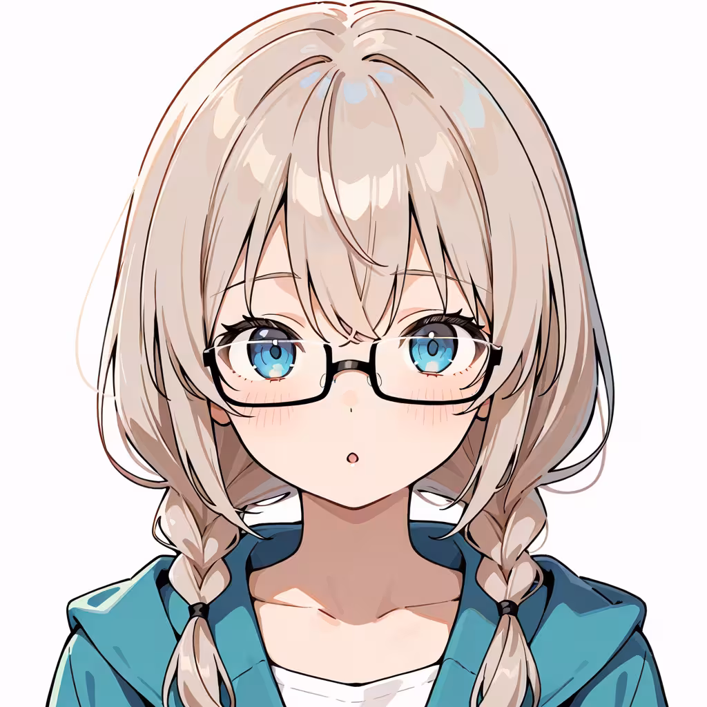1girl rectangular eyewear white background