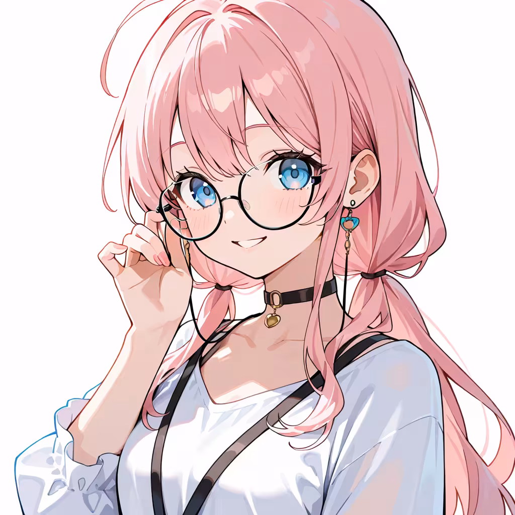1girl eyewear strap white background