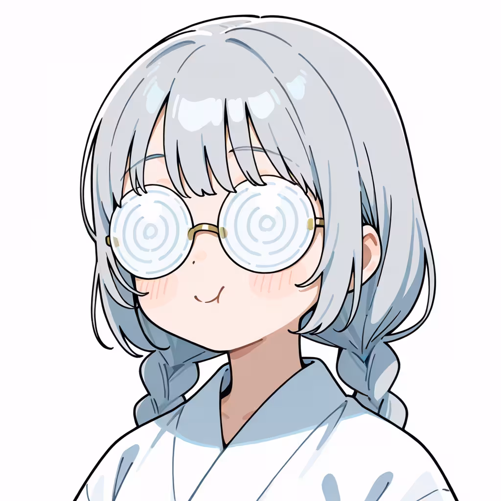 1girl coke bottle glasses white background