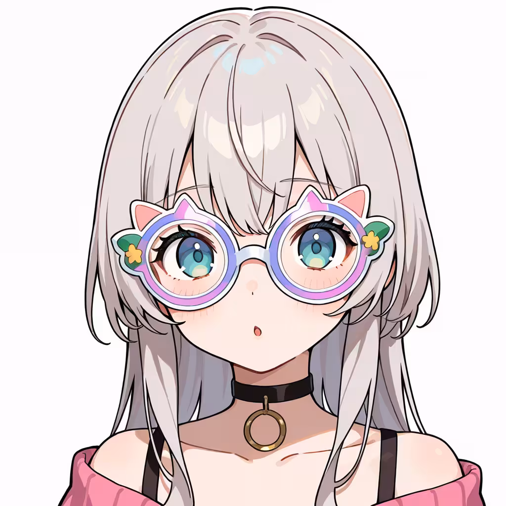 1girl novelty glasses white background