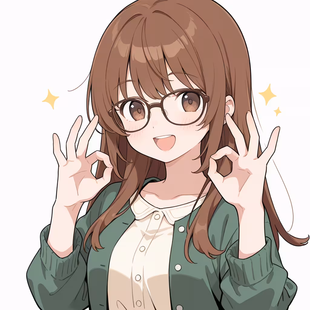 1girl double ok sign casual upper body white background