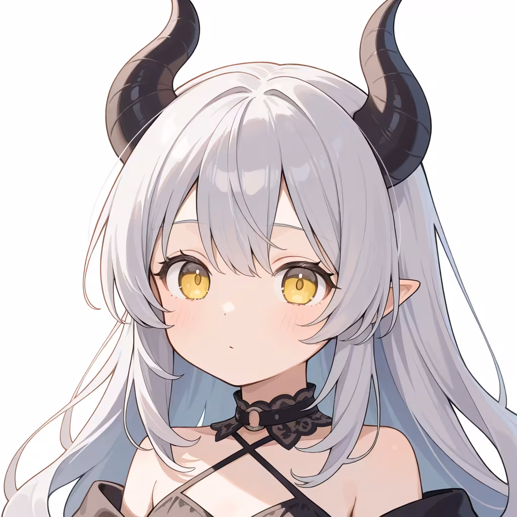 1girl demon horns