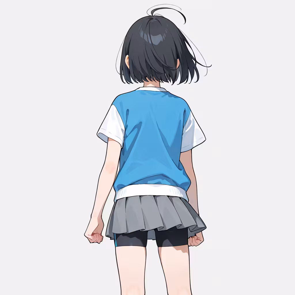 スカート下スパッツ(bike shorts under skirt)