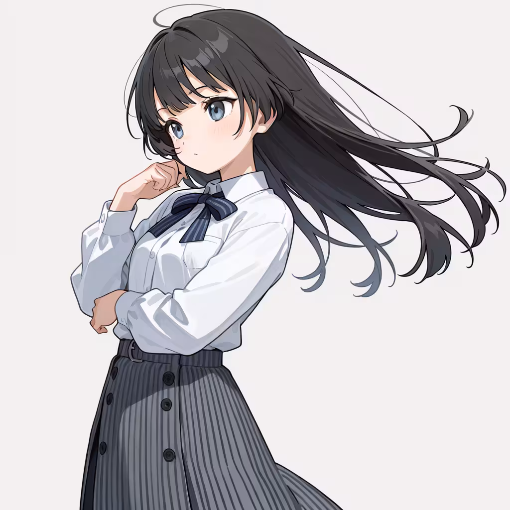 ピンストライプスカート(pinstripe skirt)