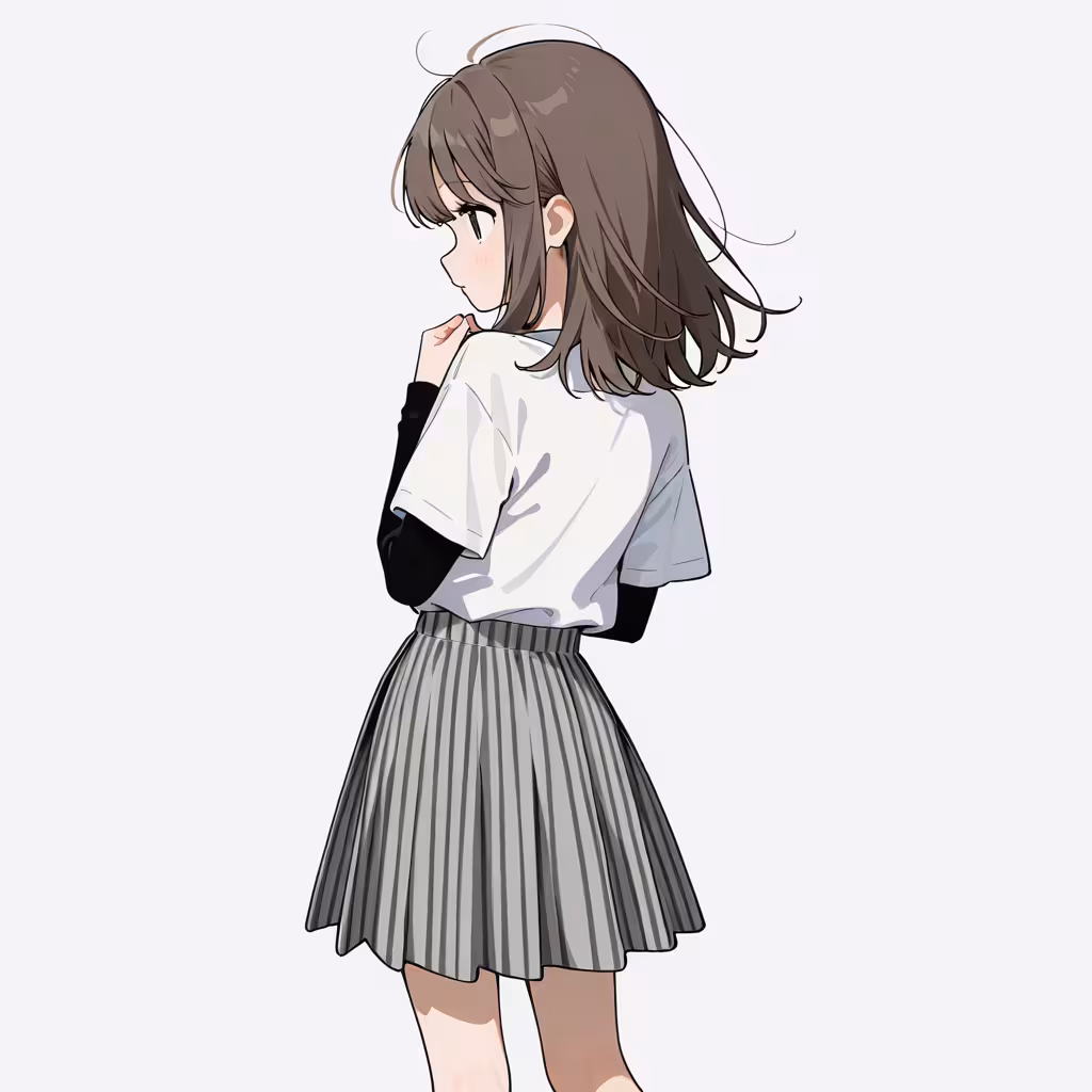 縞模様のスカート(striped skirt)
