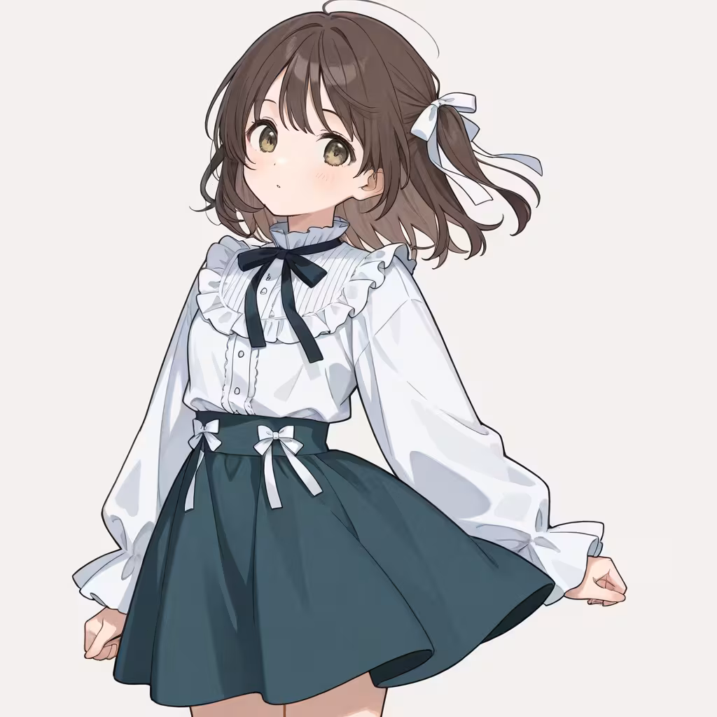 リボン付きスカート(skirt bow)