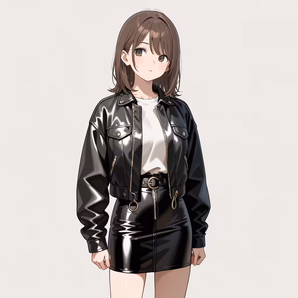 レザースカート(leather skirt)