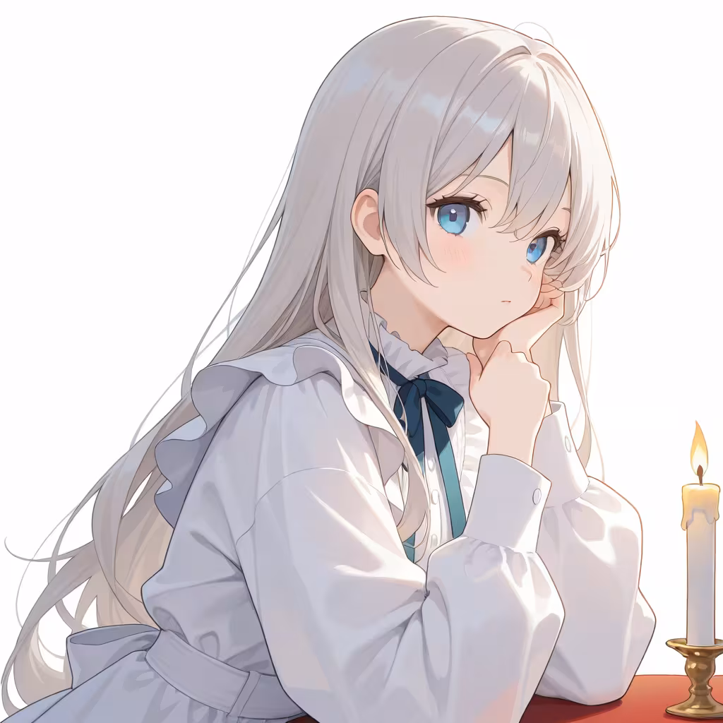 1girl candle