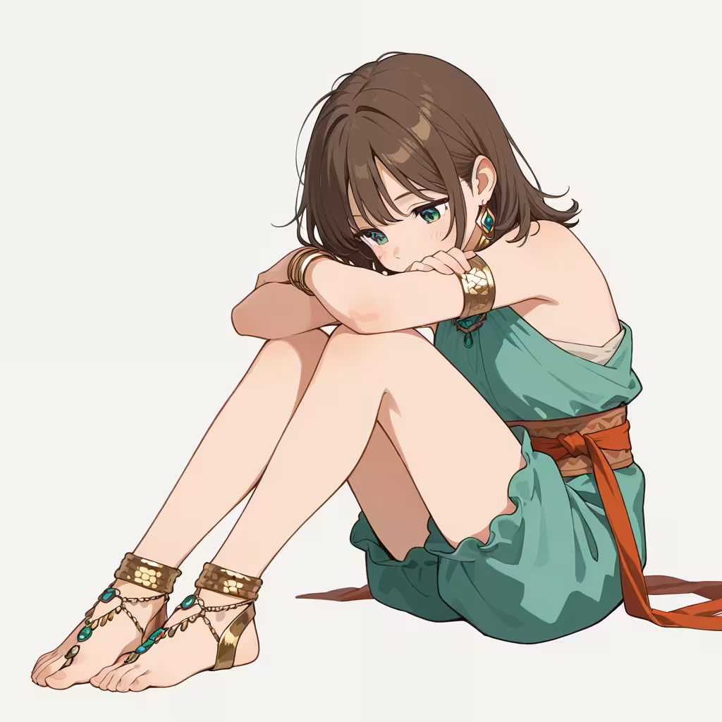 裸足の足飾り(barefoot sandals (jewelry))