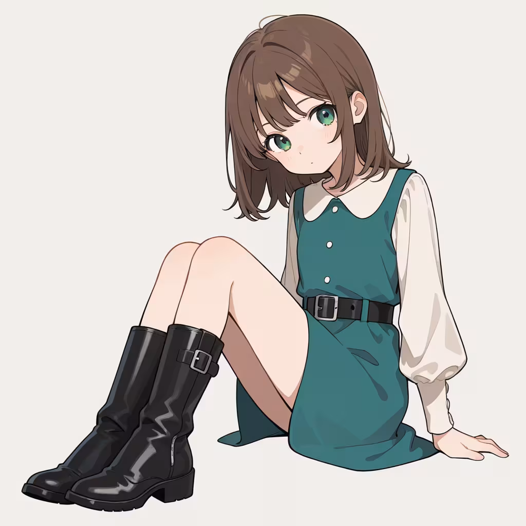 ベルト付きブーツ(belt boots)