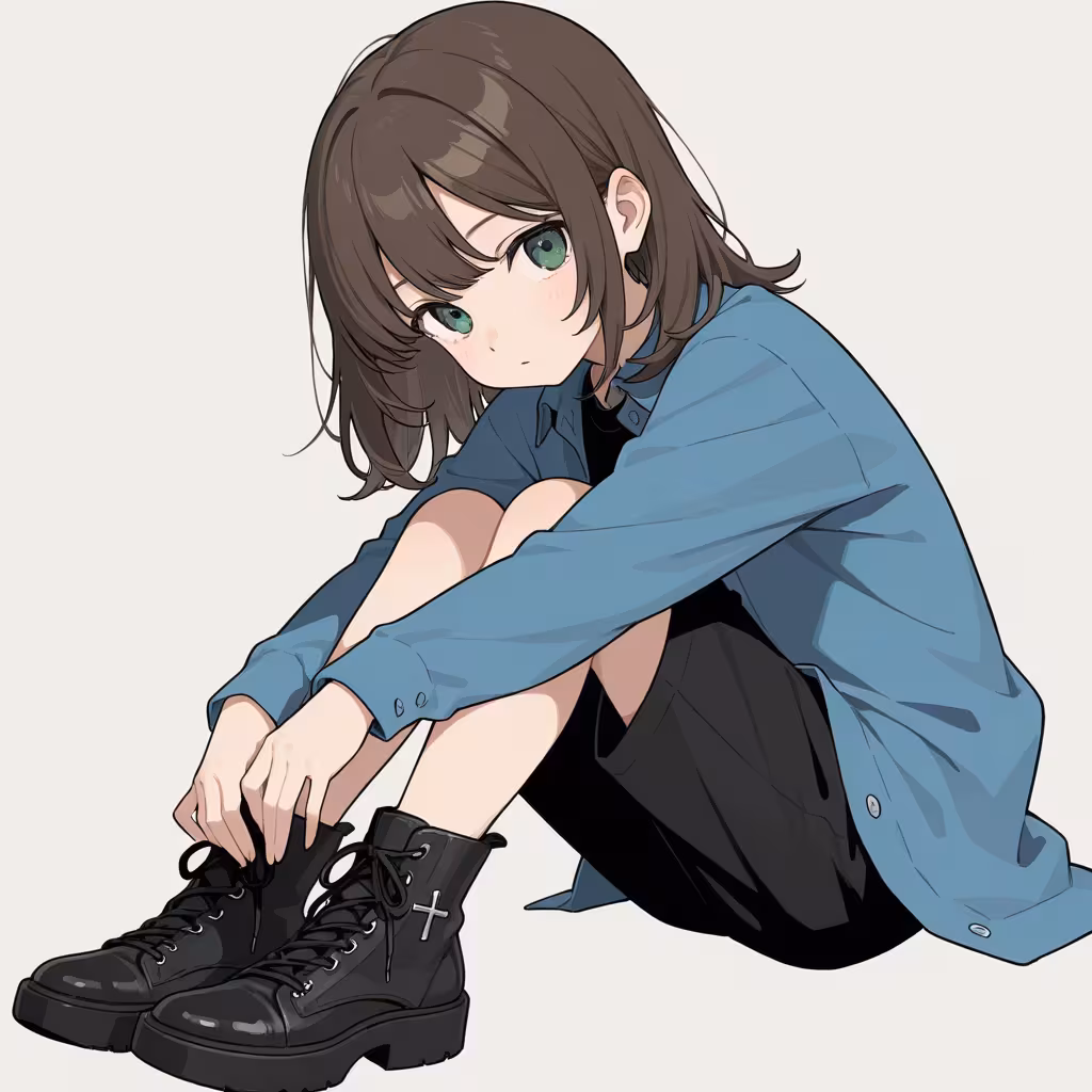 編み上げ靴(cross-laced shoes)
