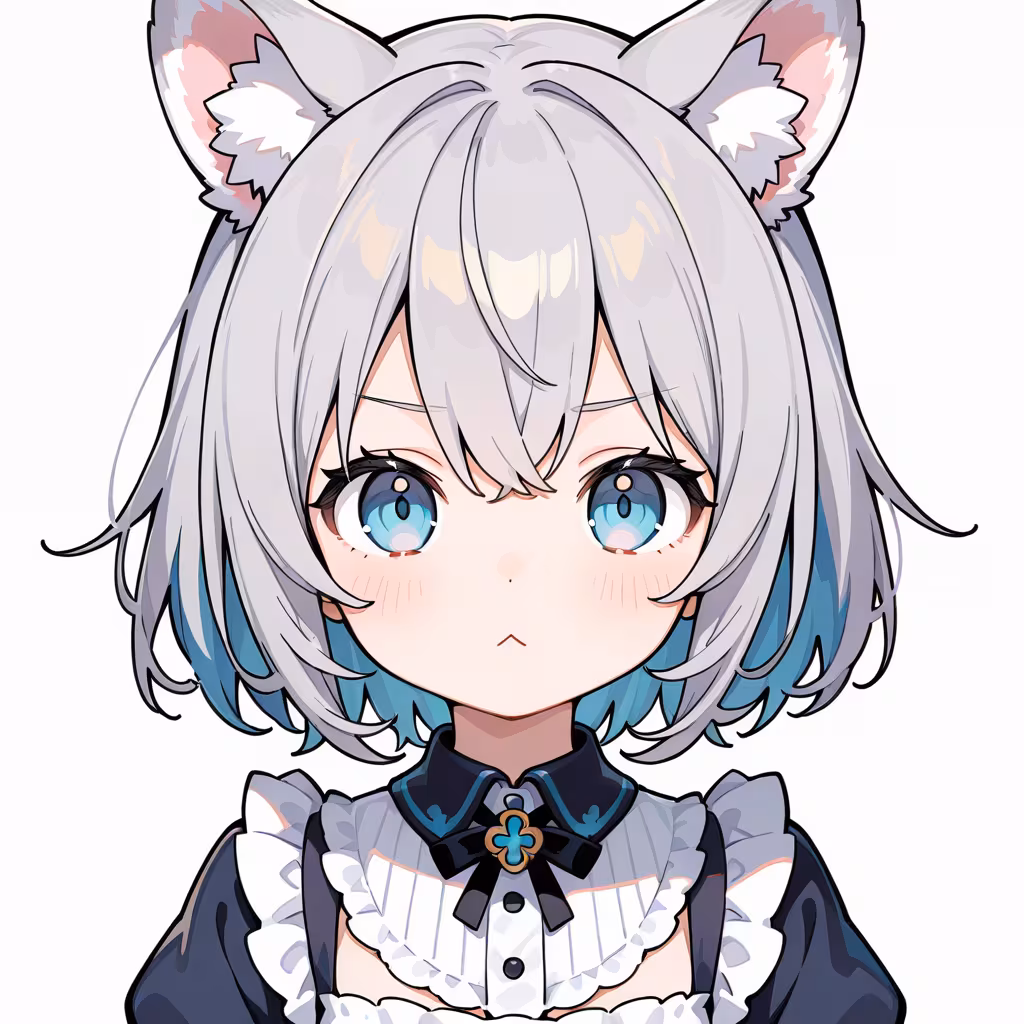 への字口（:<）