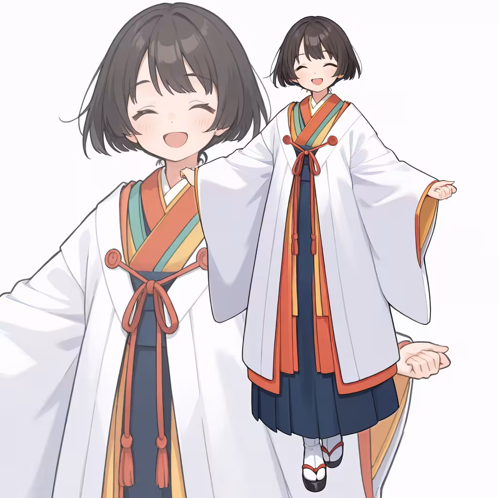 十二単(layered kimono)