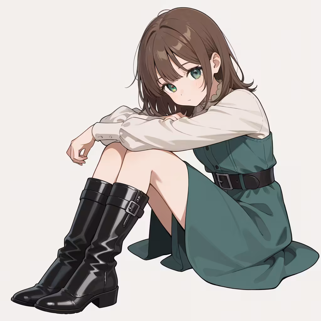 革ブーツ(leather boots)