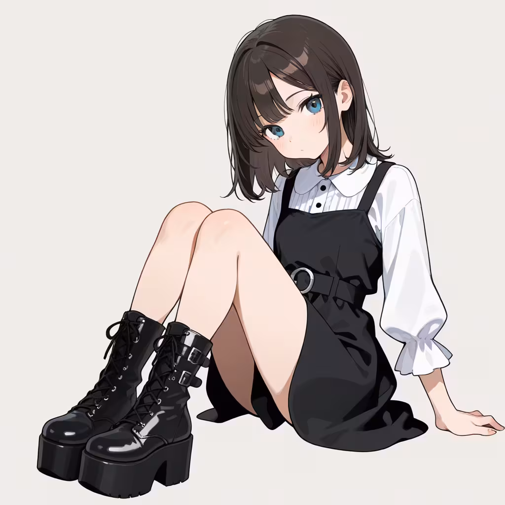 厚底ブーツ(platform boots)
