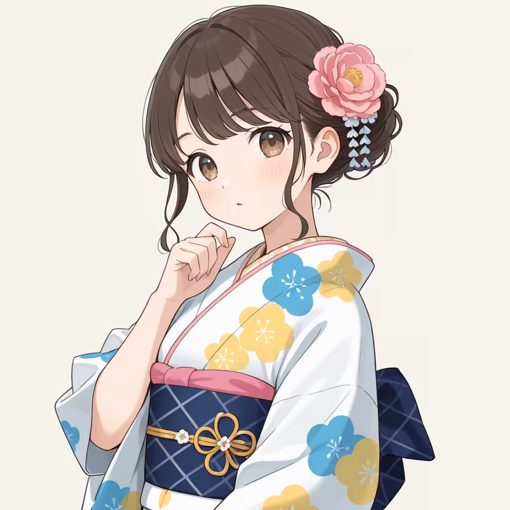 柄物の着物（print kimono）
