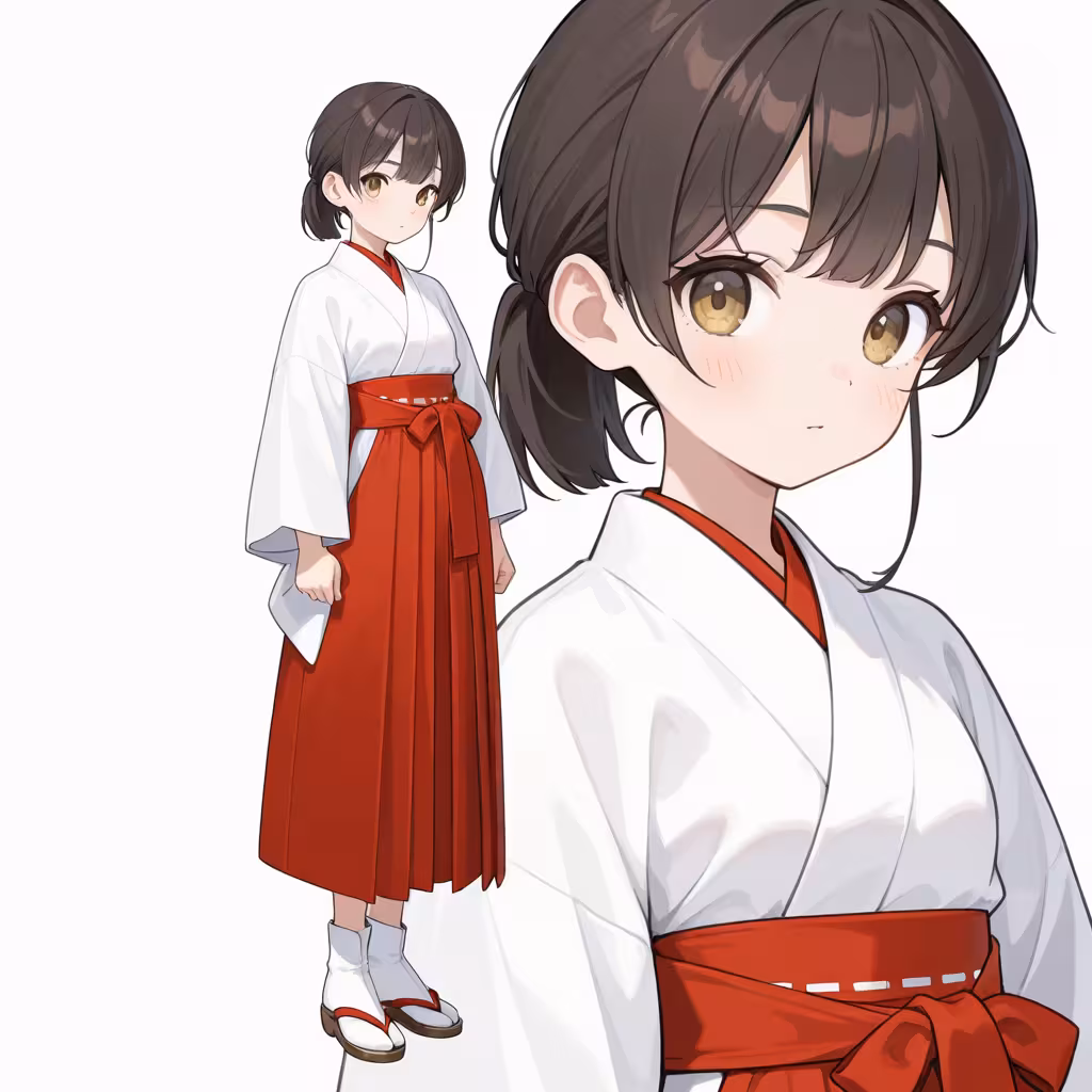 緋袴(red hakama)