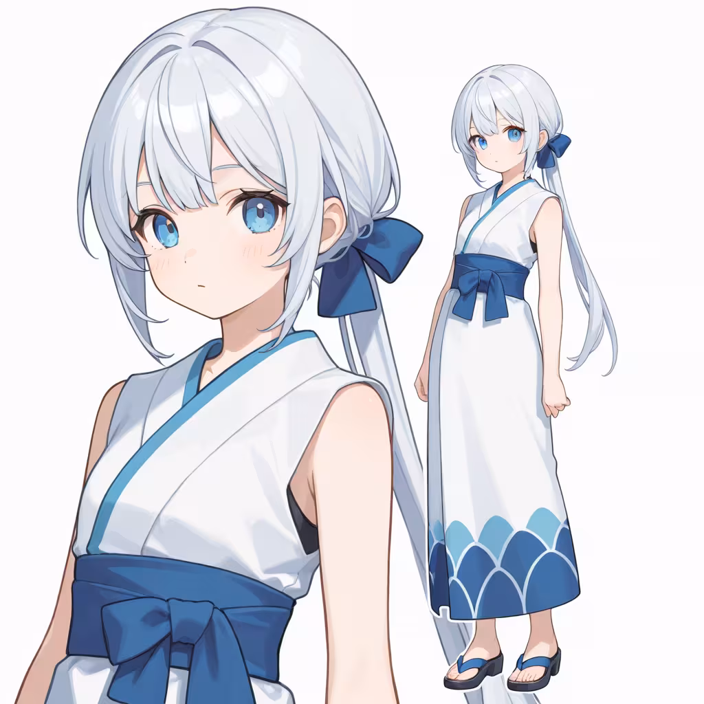 ノースリーブの着物（sleeveless kimono）