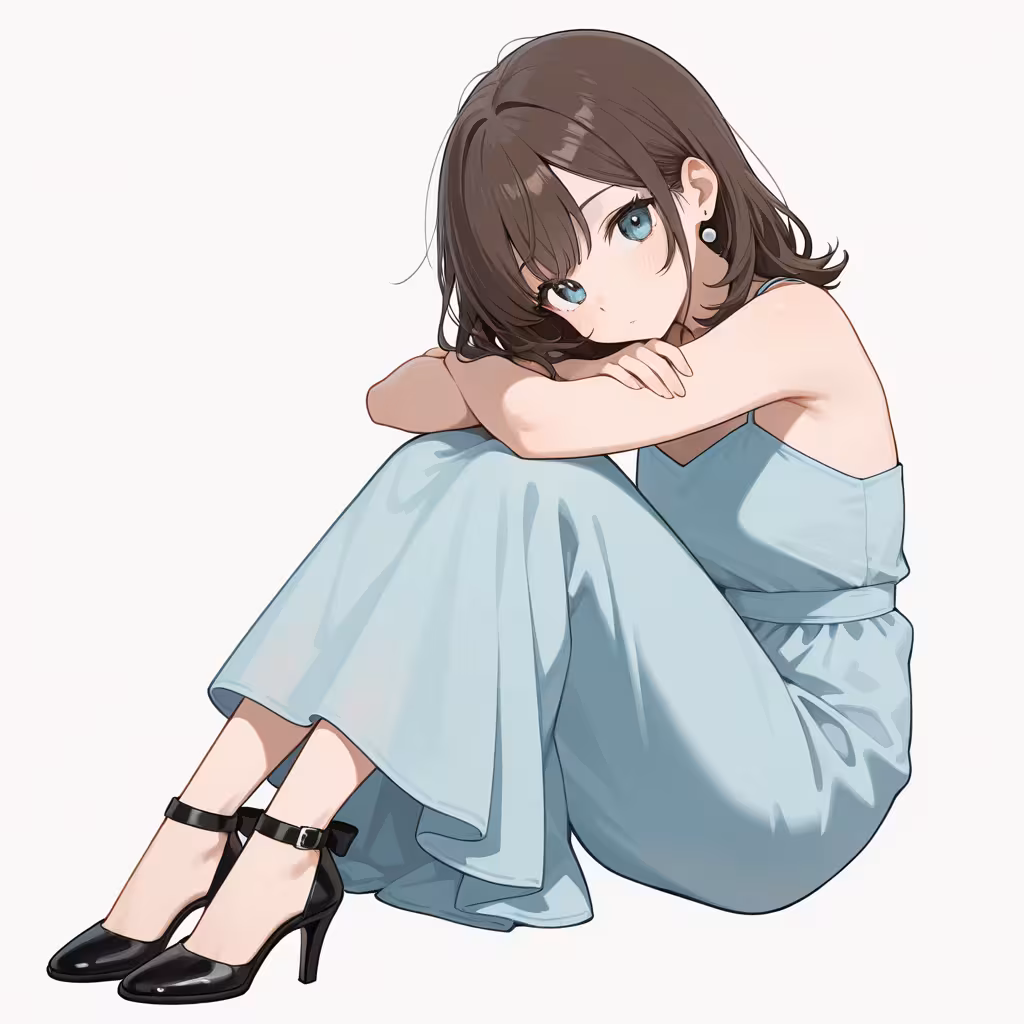 ストラップ付きハイヒール(strappy heels)